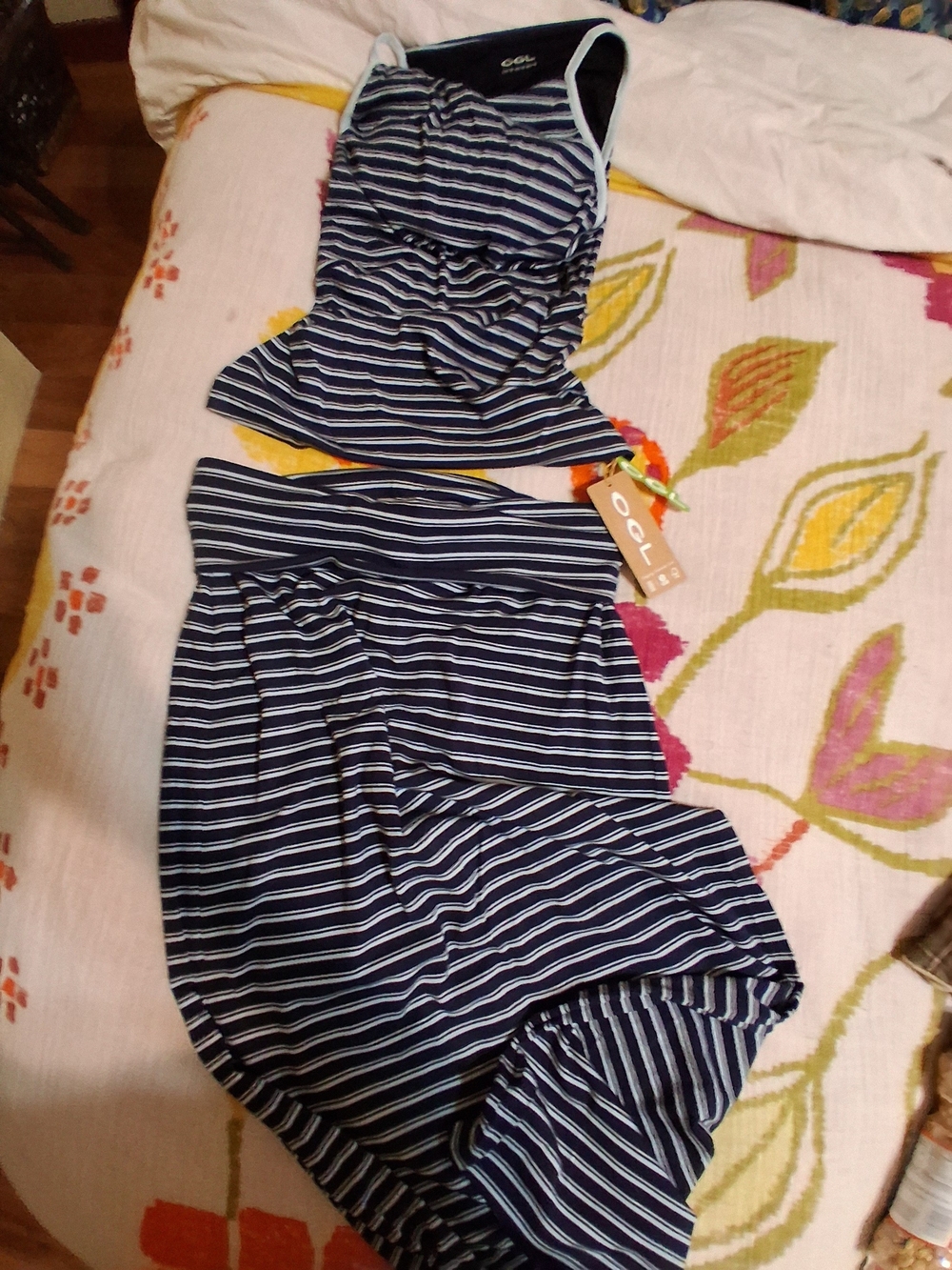 Cotton Tank And Fold Over Skirt
